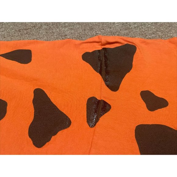 Vintage 90s XL The Flintstones Fred Flintstones Tuxedo AOP Single Stitch T-Shirt - Picture 8 of 10